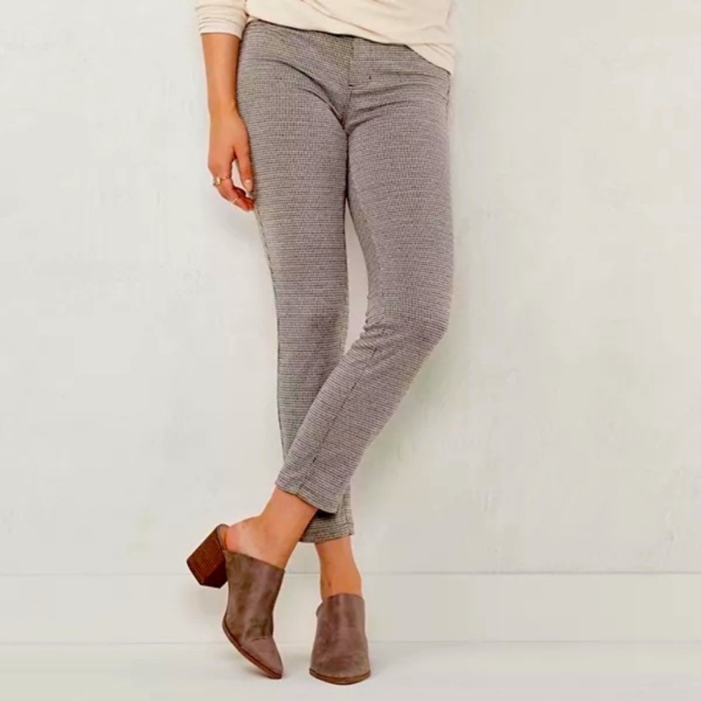 LAUREN CONRAD / Super Skinny Houndstooth Print Pants Size XL